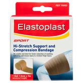 Elastoplast Sport Hi-Stretch Support and Compression Bandage 7.5cm x 7m